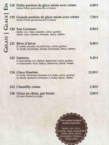 Glaces - Eis