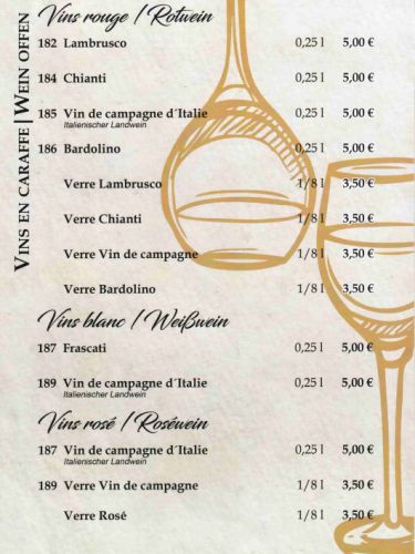 Vins en Carafe - Offene Weine