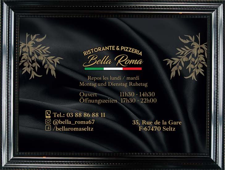 Logo du restaurant Bella Roma, pizzeria italienne à Seltz